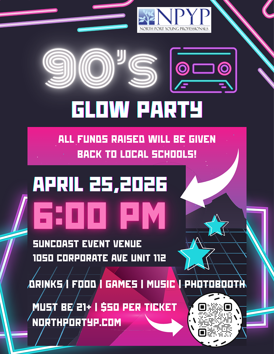 glow party flyer